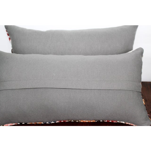 1960s Turkish Kilim Pillow Covers- a Pair For Sale - Image 12 of 13