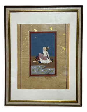 Rajasthani, Nayika by Moonlight, 1800s, Gouache & Watercolor