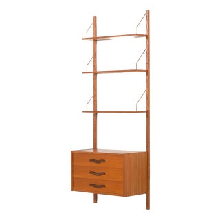 Mid-Century Scandinavian Wall Unit in Teak, 1960s For Sale