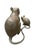 Traditional Whimsical Bronze Field Mouse Statuettes – Set of Two For Sale - Image 3 of 12