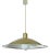 Large Scandinavian Pendant Light in Brass and Glass For Sale