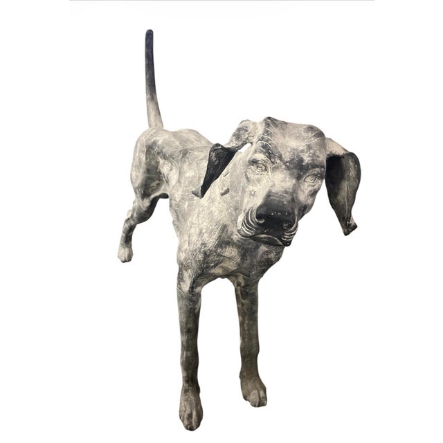 2000 - 2009 Cast Iron Pointer Dog Sculpture For Sale - Image 5 of 12