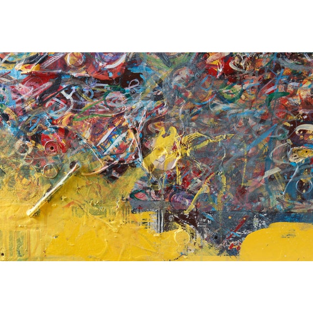 Late 20th Century Signed Female Nude Acrylic on Board For Sale - Image 5 of 10