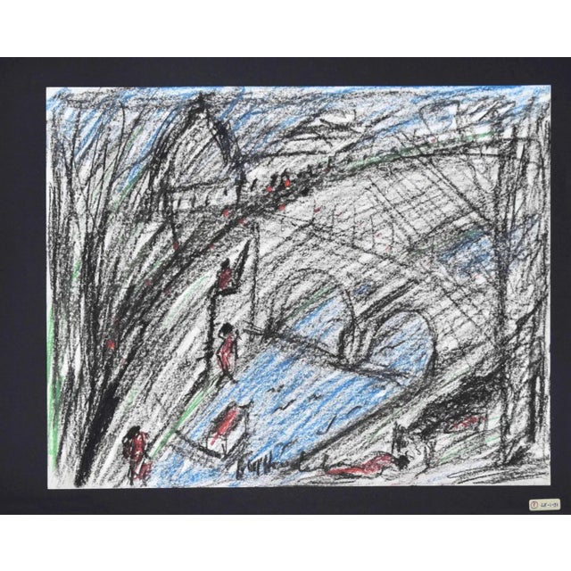 Bathers in Rome is an original Contemporary artwork realized by Nazareno Gattamelata in the 1970s. Original colored oil...