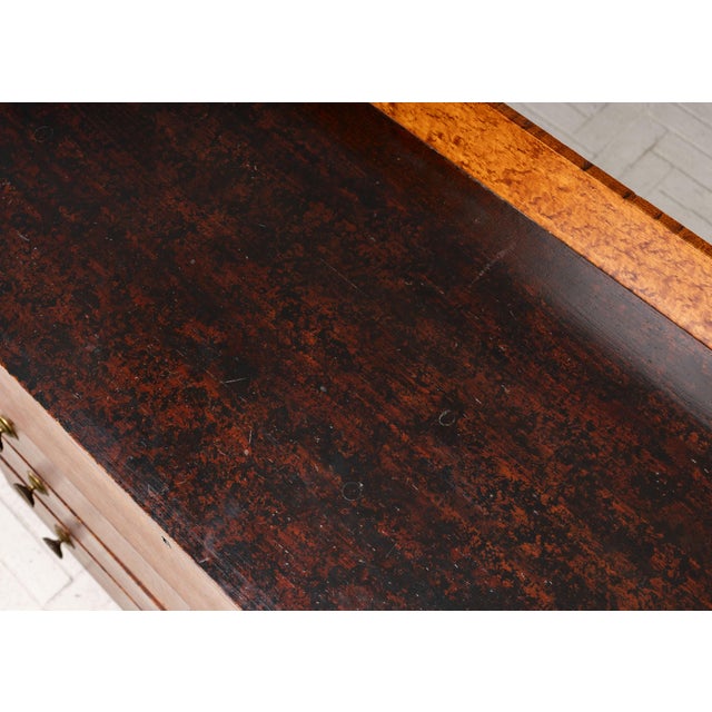 Antique Sheraton Birdseye Maple Chest For Sale - Image 11 of 15