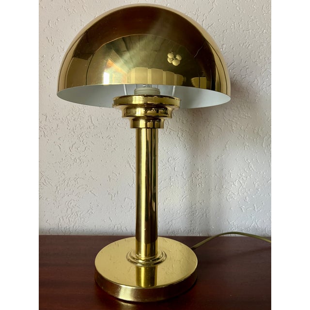 Bauhaus Bauhaus Brass Lamp from WSB, 1970s For Sale - Image 3 of 10