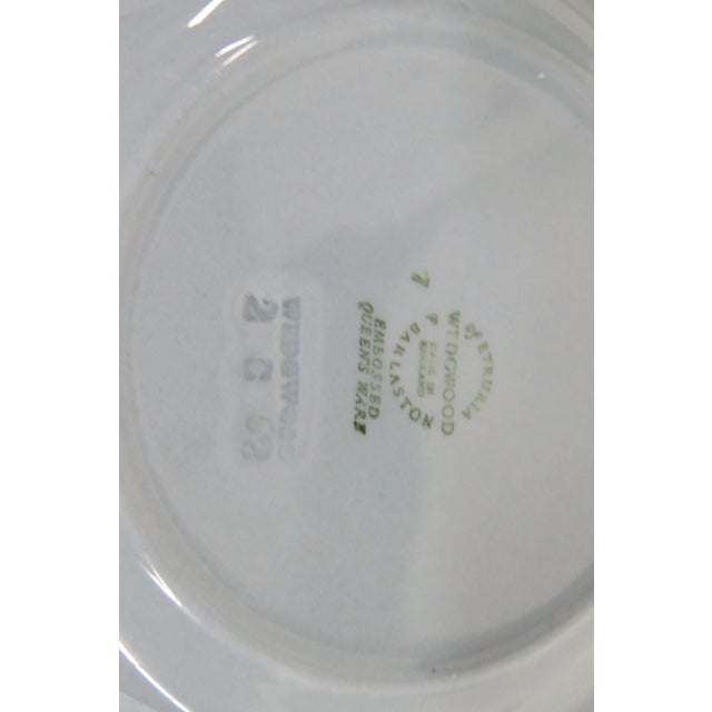 Ceramic Wedgwood Etruria and Barlaston Queensware Blue Ceramic Ashtray Dish a Pair For Sale - Image 7 of 10