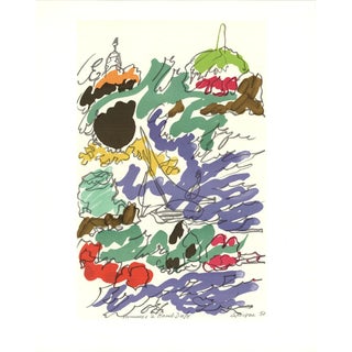 1965 Charles Lapique Homage to Dufy Lithograph 17 Composition For Sale