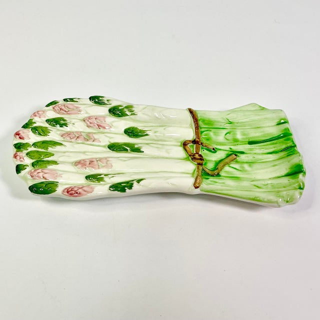 1980s Vintage Hollywood Regency Boho Chic Asparagus Spoon Rest. For Sale - Image 6 of 11