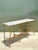 Vintage Twisted Iron and Marble Console Table For Sale - Image 11 of 18