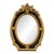 1980s French Louis XVI Gold Wood Wall Mirror For Sale
