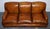 Brown Hand-Dyed Leather 3-Seater Sofa from Howard & Sons For Sale - Image 8 of 18
