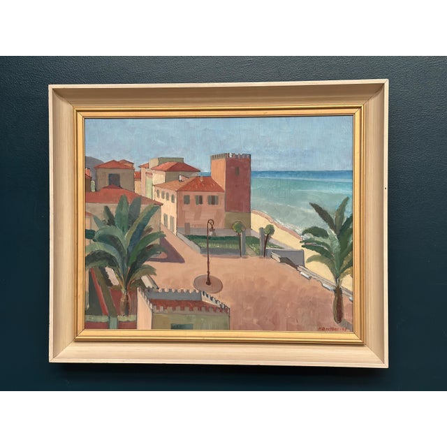 K. Berthel, Motif from Italy, 1949, Oil Painting on Canvas, Framed For Sale - Image 11 of 18