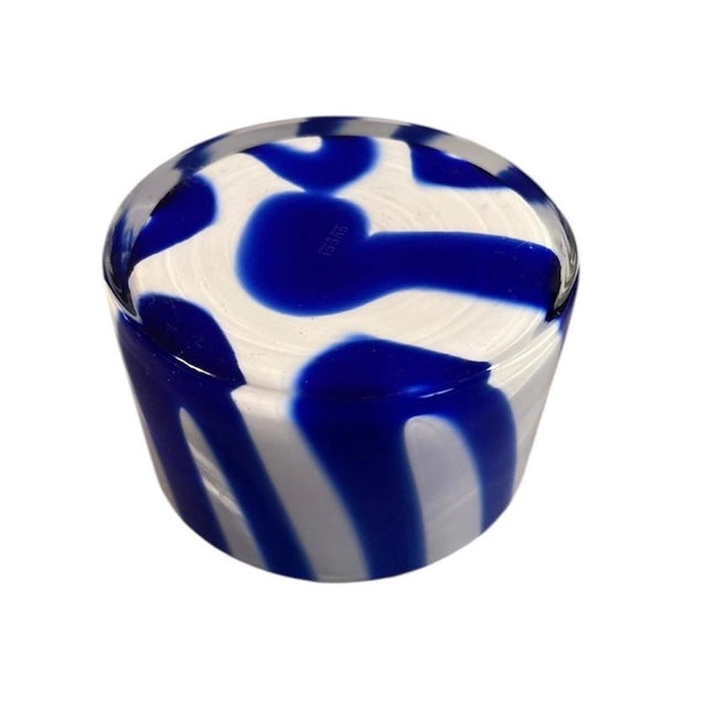 Tom Ford for Gucci Murano Blue and White Bowl For Sale In Miami - Image 6 of 8