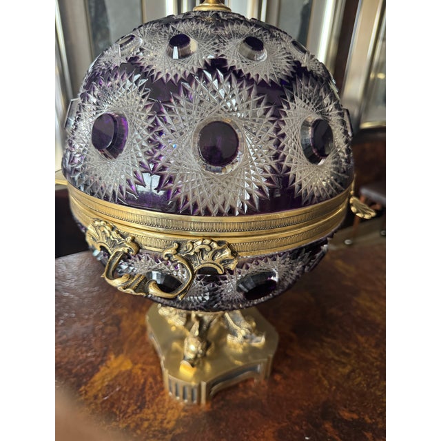 Crystal Arte 1960s Cut Crystal Vodka Server Signed by the Artist For Sale - Image 4 of 11