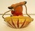 Mid-Century Modern Vintage 1950s Ceramic Dog in Basket Figurine Japan Kitsch Puppy Excellent Condition For Sale - Image 3 of 6