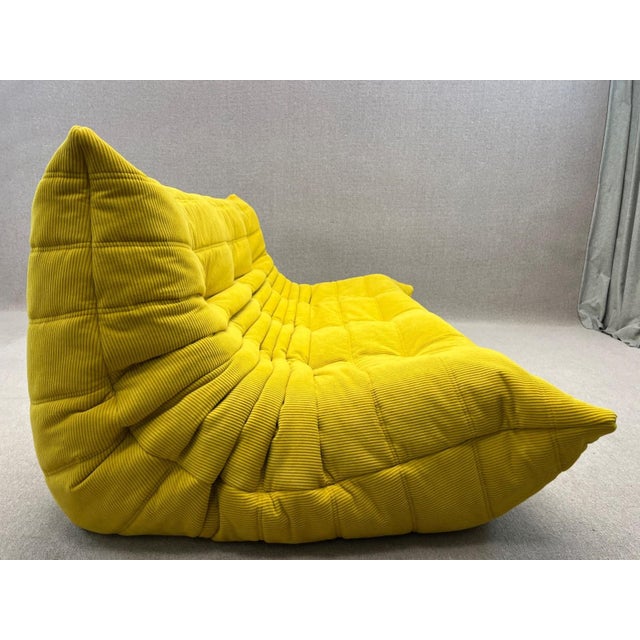 Togo Three-Seater Sofa in Yellow from Ligne Roset, 2012 For Sale - Image 10 of 15
