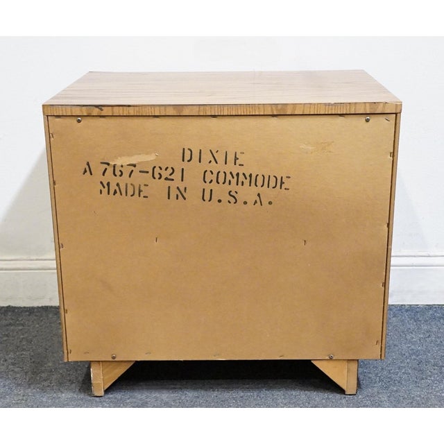 Dixie Furniture Campaigner Collection Walnut 24" Two Drawer Nightstand 767-621 For Sale - Image 11 of 14