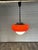 Glass Vintage Italian Space Age Pendant Lamp in Orange by Guzzini for Meblo, 1970s For Sale - Image 7 of 9