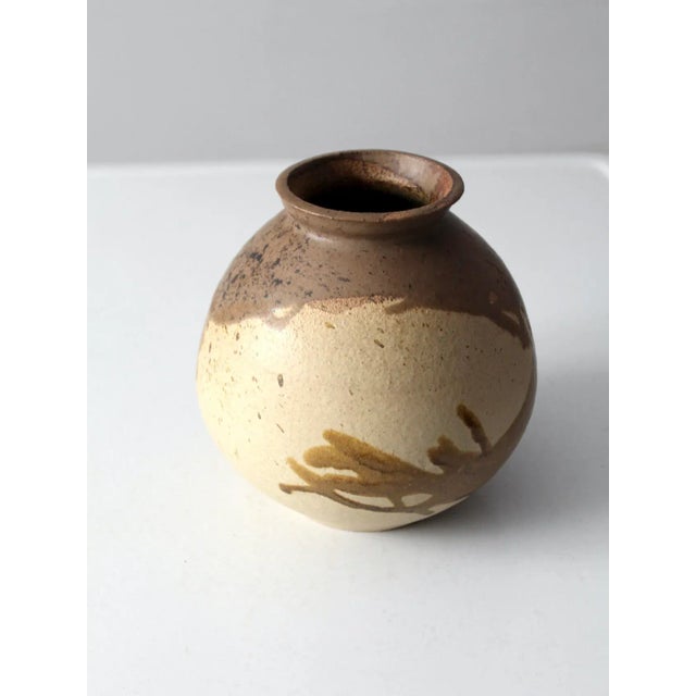 Ceramic Vintage Studio Pottery Vase For Sale - Image 7 of 11