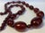Early 21st Century Art Deco Faturan Cherry Amber Bakelite Bead Necklace 88 Grams For Sale - Image 5 of 6