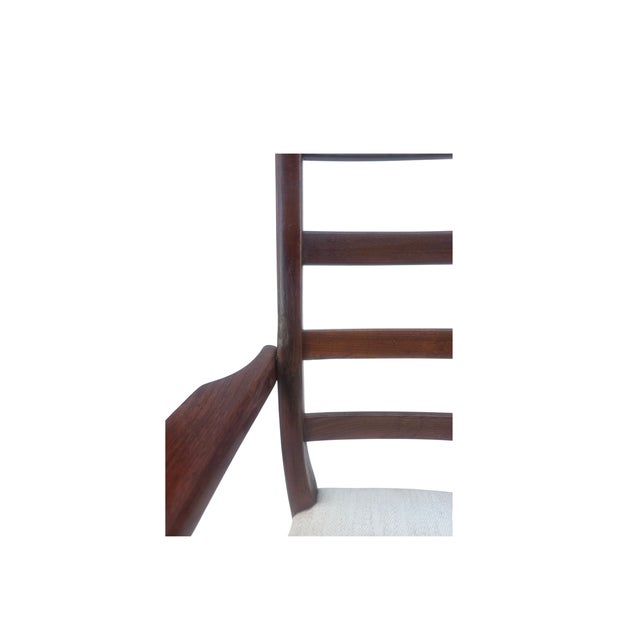 ​1960s Sculptural Swedish Modern Teak Ladder-Back Armchairs by Svegards Markaryd - A Pair For Sale - Image 14 of 15