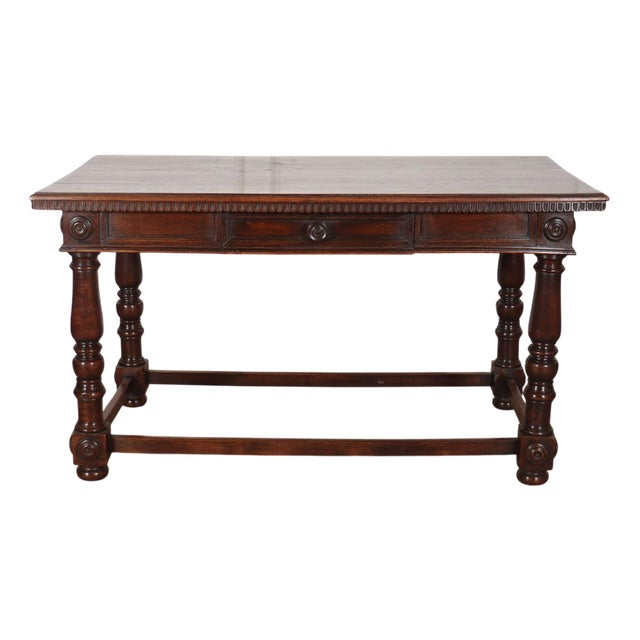 19th Century Italian Walnut Desk For Sale