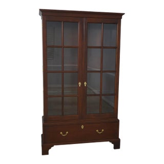 Stickley Colonial Williamsburg 2 Door Mahogany Bookcase For Sale