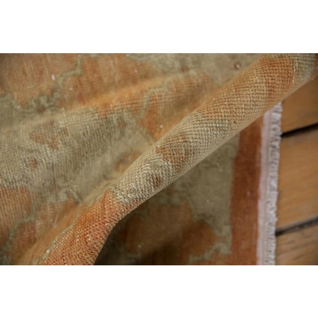 1950s Vintage Distressed Oushak Rug Runner - 3'9" X 9'4" For Sale - Image 5 of 9