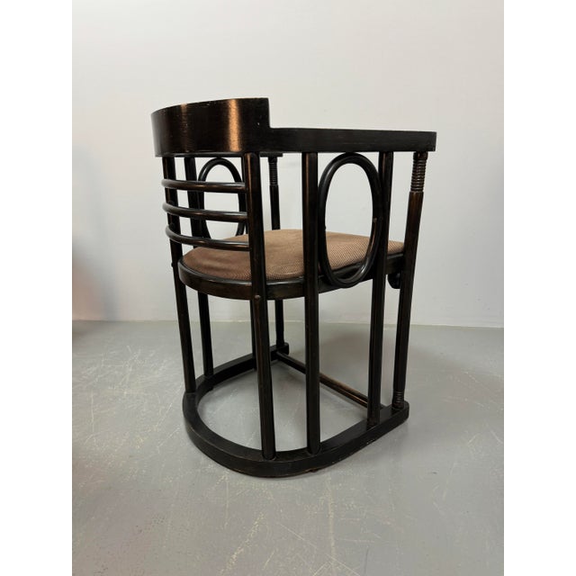 Thonet Mid-Century Fledermaus Bauhaus Armchairs by Josef Hoffmann for Thonet, Austria, 1920s, Set of 4 For Sale - Image 4 of 18