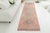 Turkish 1950s Muted Pale Pink Turkish Runner For Sale - Image 3 of 10