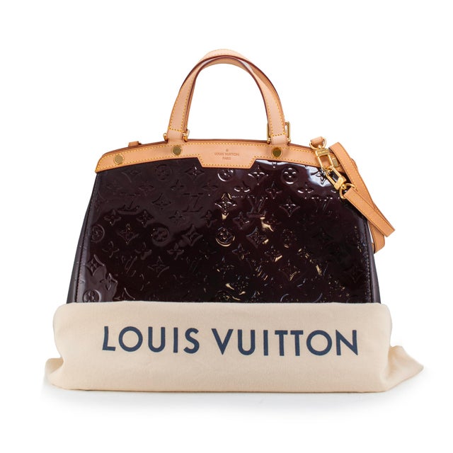 Louis Vuitton Monogram Vernis Brea Patent Leather Brass Hardware Handbag For Sale - Image 12 of 13
