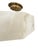 Late 20th Century Modern Alabaster & Brass Flush Mount Ceiling Light For Sale In Phoenix - Image 6 of 9