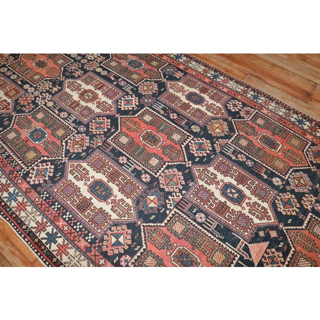 Textile Large Antique Zabihi Collection Caucasian Tribal Rug For Sale - Image 7 of 12