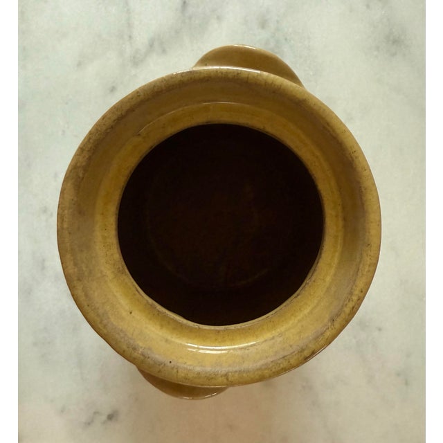 Vintage Yellow Stoneware Crock For Sale - Image 9 of 10