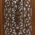 Four Panel Screen with Flower Vase Carvings For Sale - Image 4 of 11