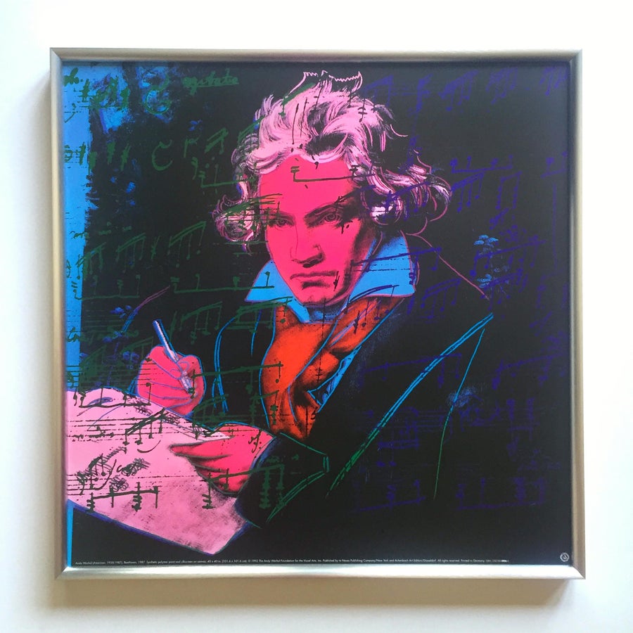 Andy Warhol ベートーヴェンBeethovenシルクスクリーンPINK andy-warhol-foundation-vintage