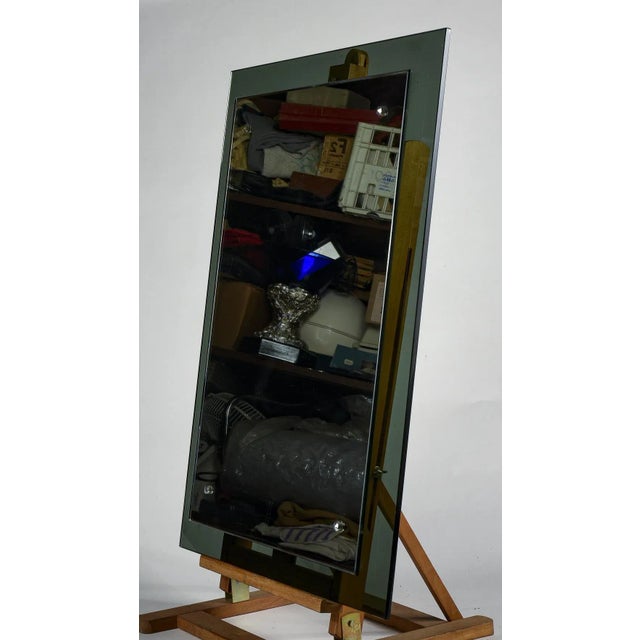 Mirror with Smoked Glass and Embossing, 1970s For Sale - Image 3 of 9