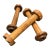 Late 19th/Early 20th-Century Industrial Solid Wood Textile Mill Bobbins – Set of 3 For Sale