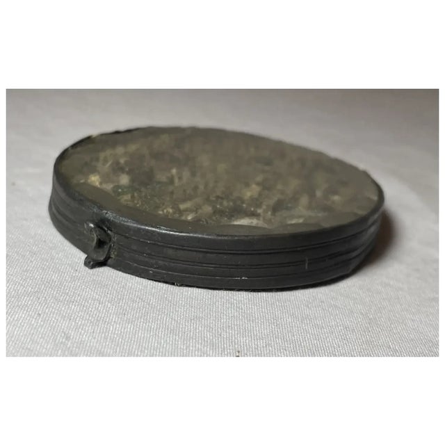 Metal Rare Antique Handmade Catholic 7 Saint Jesus Relic Reliquary Box Sculpture For Sale - Image 7 of 18