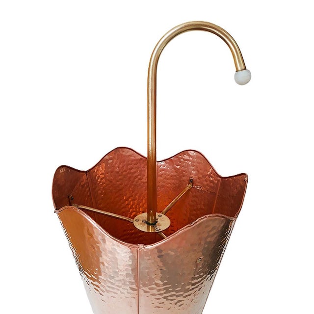 Dutch Copper Umbrella Stand 1950s Material: Copper / Brass Handmade Dimensions: Height 65cm Diameter 26cm Base 18cm...
