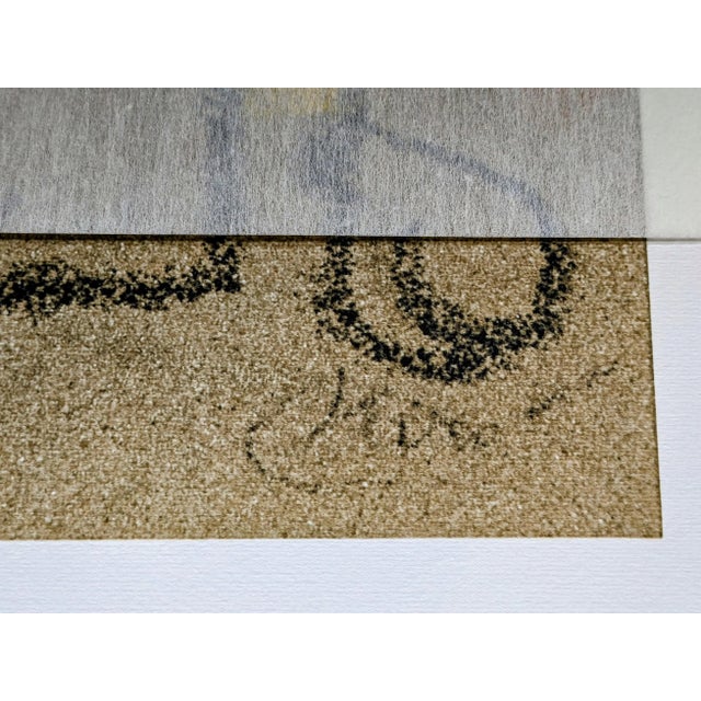 Joan Miro - Personnage II, 1977 Beautiful quality limited edition lithograph signed in the stone lower right and under its...