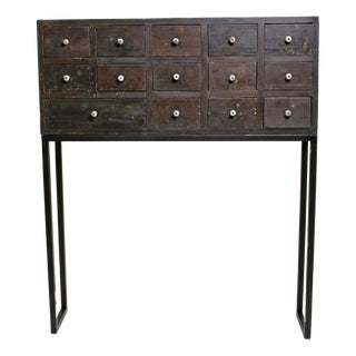 19th Century Cabinet for Paint Samples, 1880s For Sale