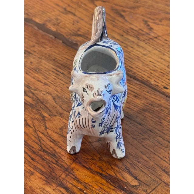 Traditional 1950s Delft Cow Creamer For Sale - Image 3 of 5