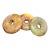 Vintage Chinese Hongshan Style Carved Jade Bi Discs Set of Three For Sale