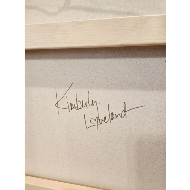 Wood Kimberly Loveland Signed Original Abstract Expressionist Mixed Media Painting - Framed For Sale - Image 7 of 10