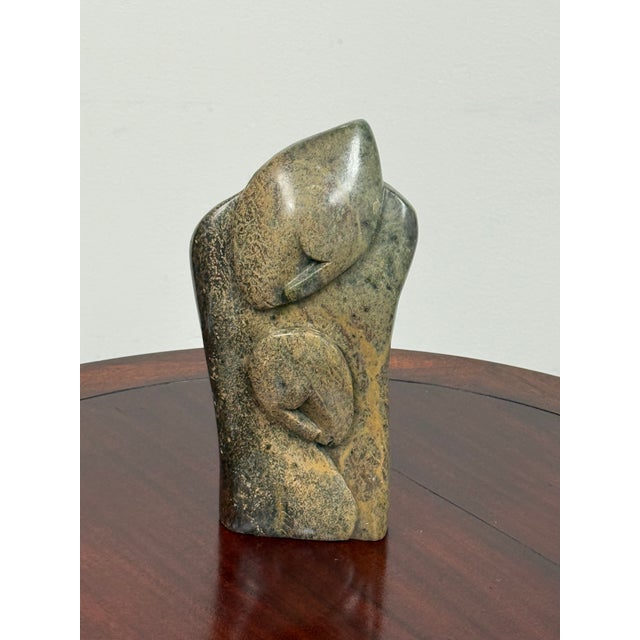 Sam Shadrack African Hand-Carved Stone Mother + Child Sculpture For Sale In San Francisco - Image 6 of 12
