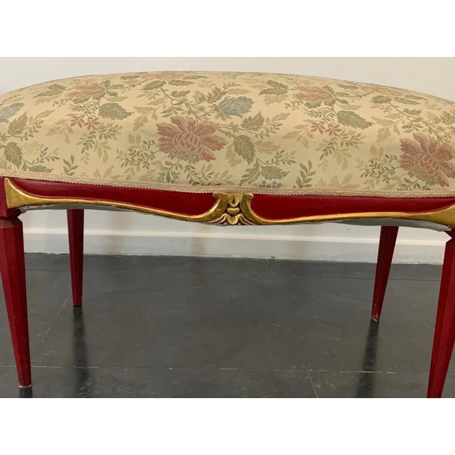 Textile Art Deco Pouf For Sale - Image 7 of 14