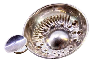 Silver Wine Tasting Cup with Embossed Reliefs