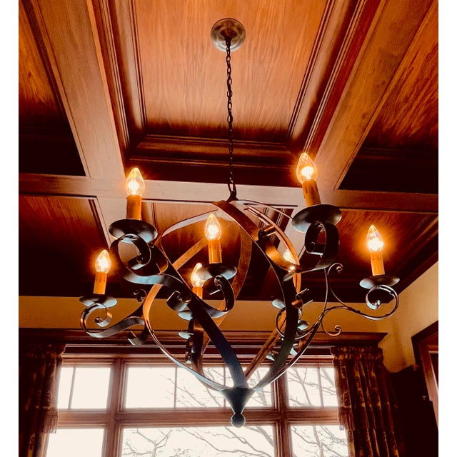 Currey & Company Grammercy Chandelier From Currey & Company For Sale - Image 4 of 5